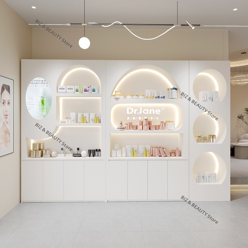 Luxury Skincare Display - Элитный витринный шкаф для косметики класса