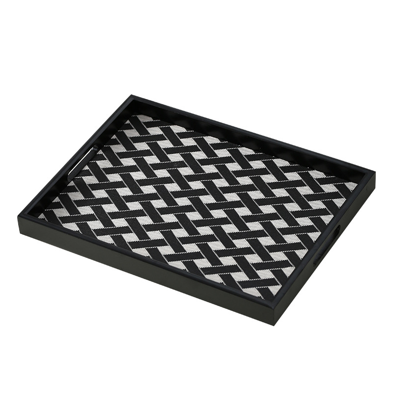 Luxury Skincare Tray - Легкий роскошный кожаный деревянный поднос, поднос