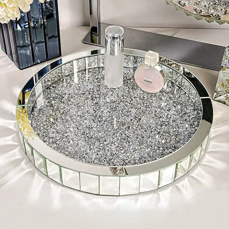 Luxury Skincare Aesthetic - Роскошные стеклянные подносы для хранения с