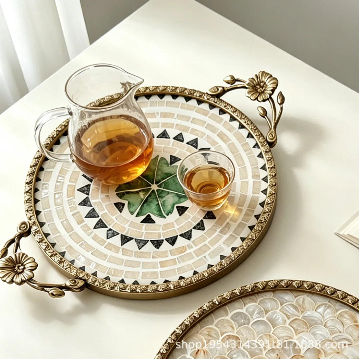Luxury Skincare Tray - b7- новый китайский ретро-поднос в стиле
