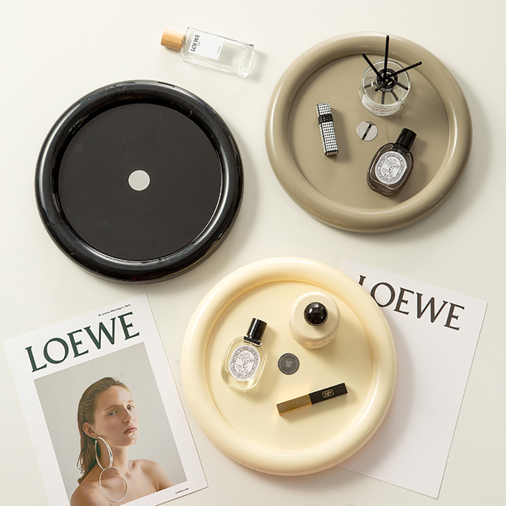 Luxury Skincare Tray - Вращающийся косметический органайзер, легкий роскошный органайзер