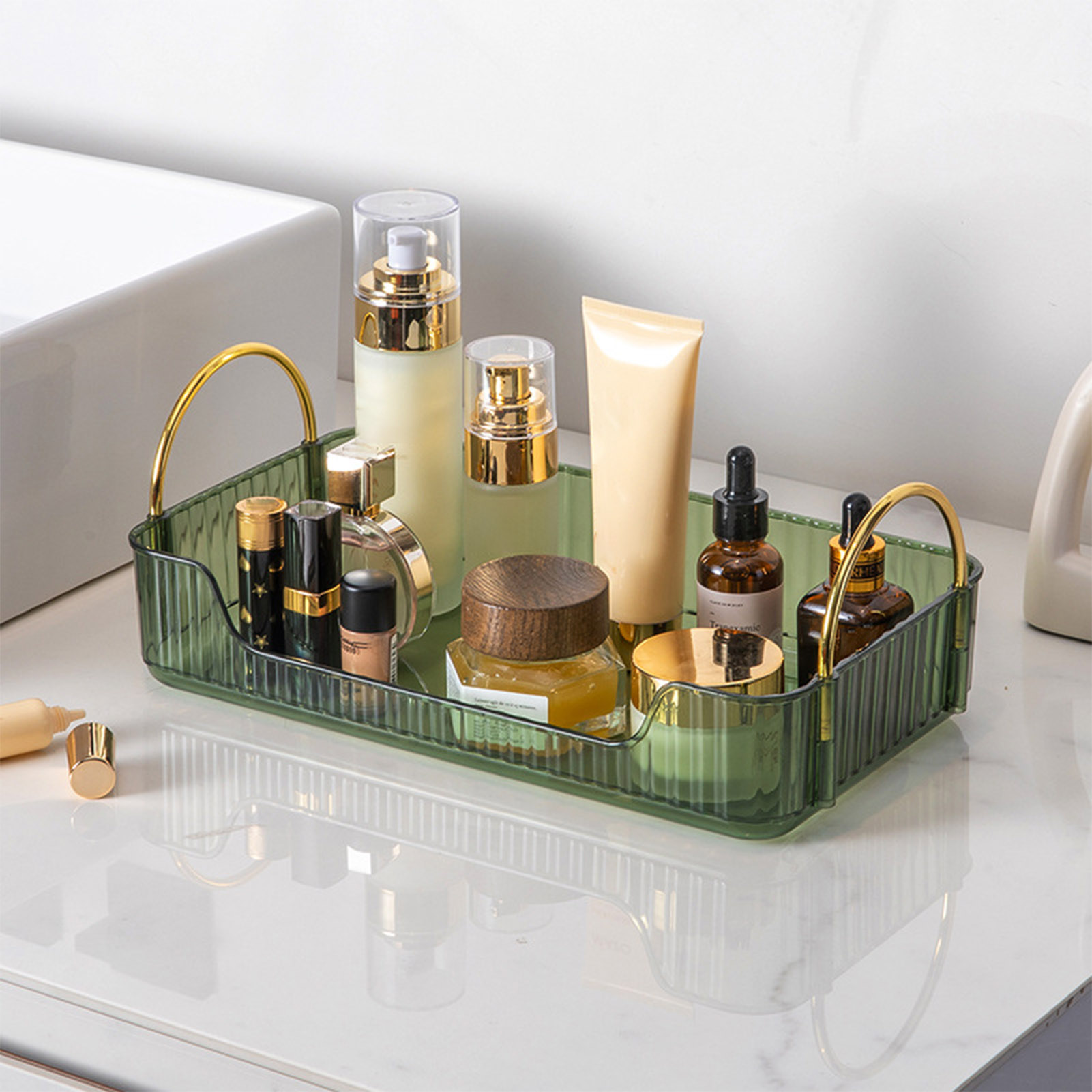 Органайзер для ванной комнаты: – обзор и цена Luxury Skincare Tray