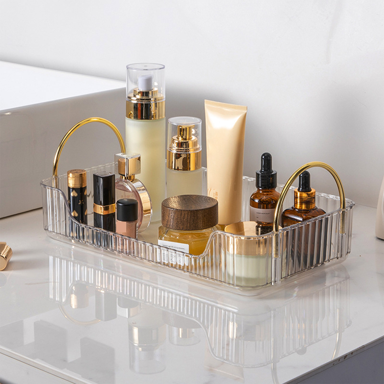 Органайзер для ванной комнаты: – обзор и цена Luxury Skincare Tray