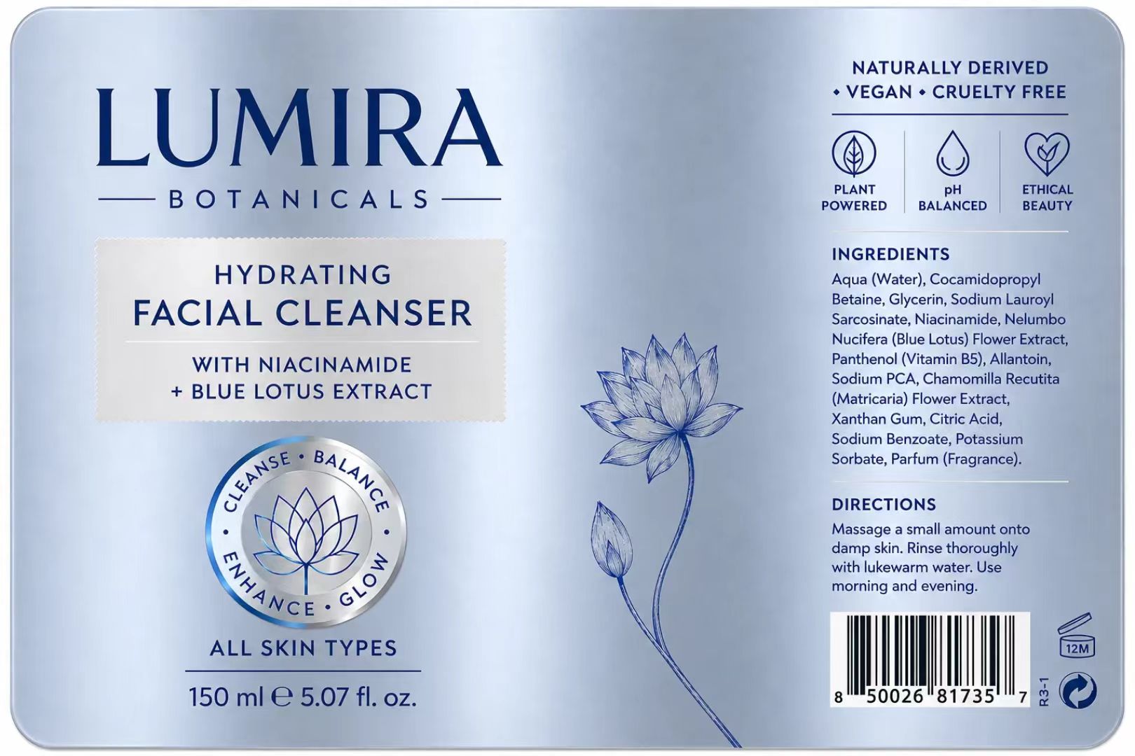 Индивидуальная роскошная синяя – обзор и цена Luxury Skincare Labels